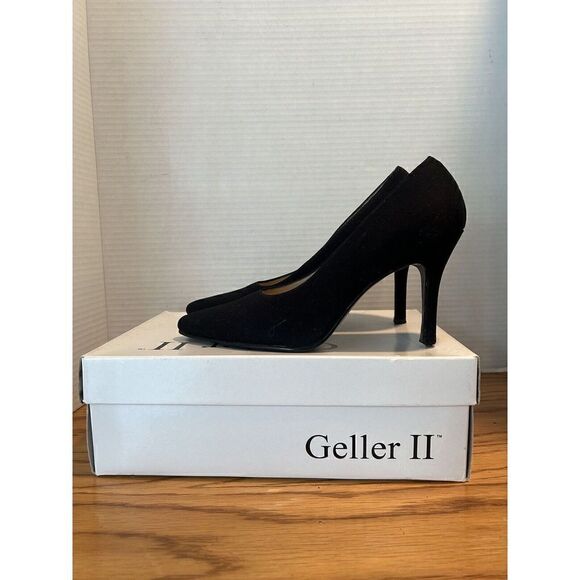 GELLER II Las Vegas Black Fabric Pumps Heels Women's Size 7 GE10025 - Picture 5 of 11